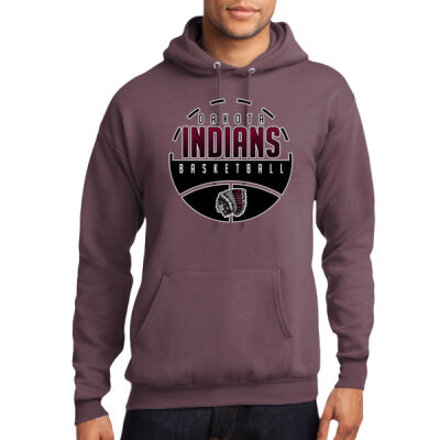 Dakota Indians Basketball 2025 - Core Fleece Pullover Hooded Sweatshirt Thumbnail