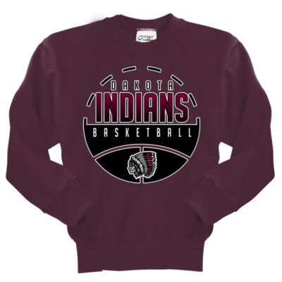 Dakota Indians Basketball 2025 - Youth Core Fleece Crewneck Sweatshirt Thumbnail