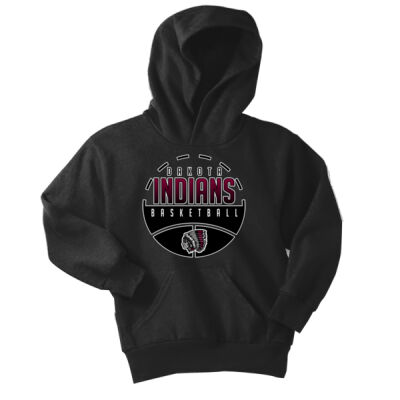 Dakota Indians Basketball 2025 - Youth Core Fleece Pullover Hooded Sweatshirt Thumbnail