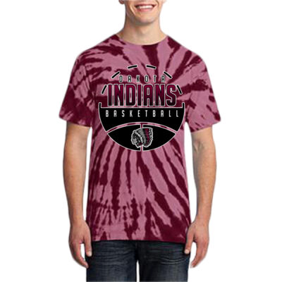 Dakota Indians Basketball 2025 - Tie Dye Tee Thumbnail